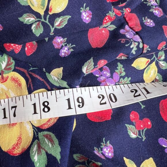 Leslie Lucks Vintage 80's Fruit Dress Size 6 Cottage Core - Picture 15 of 15